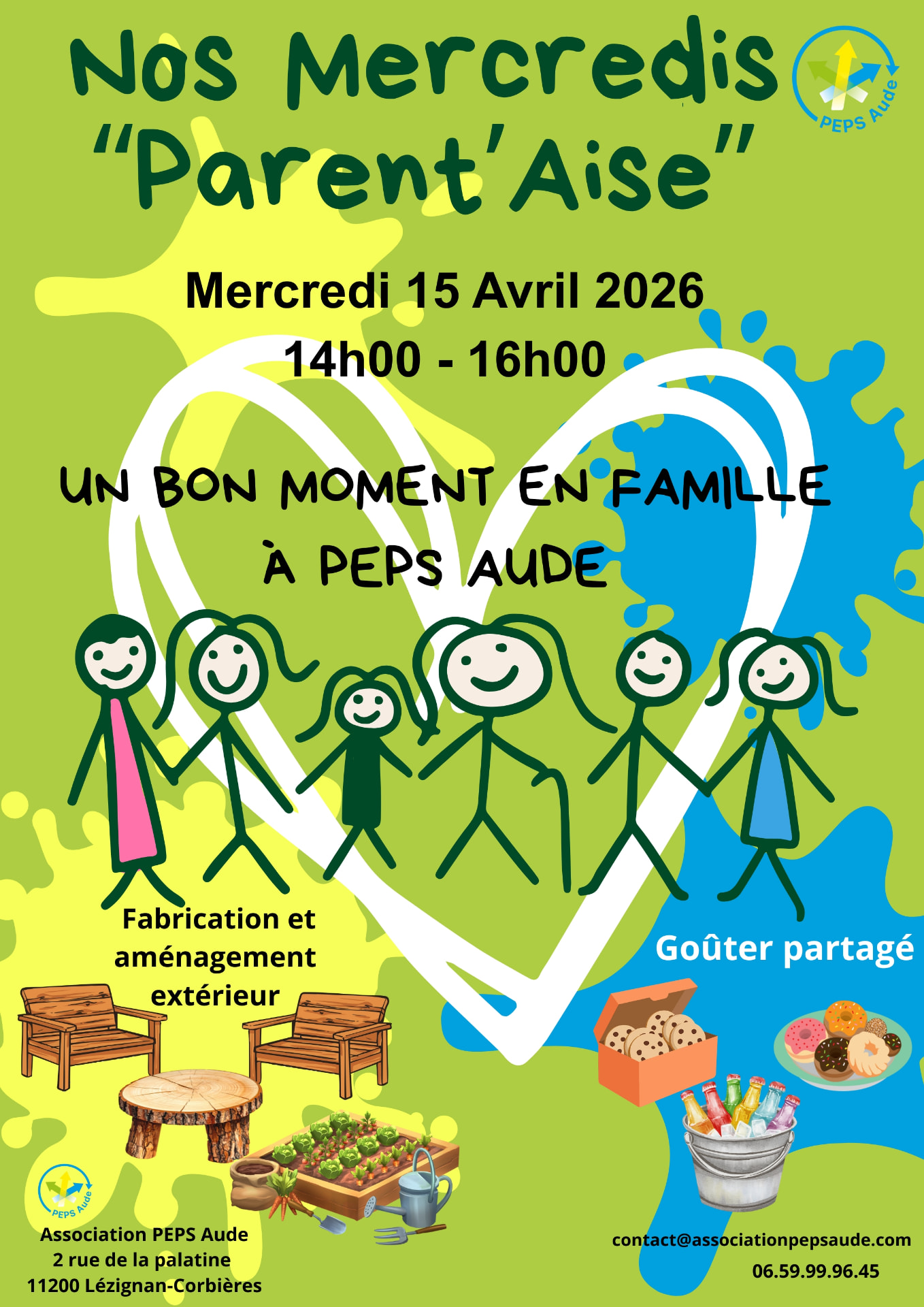 Mercredi Parent'Aise — un bon moment en famille à PEPS Aude
