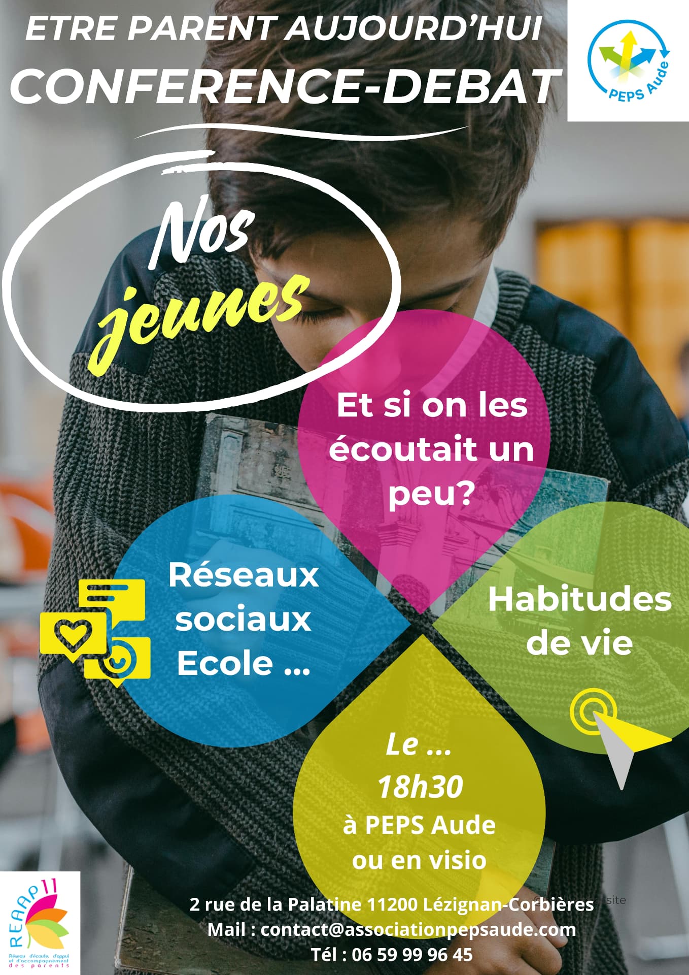 Conférence-débat « Nos jeunes » — échanges sur les réseaux sociaux, l'école et les habitudes de vie